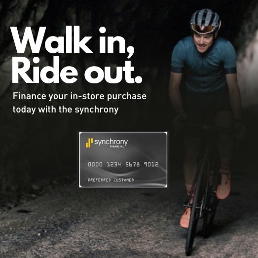 Walk in, Ride out. Synchrony Credit Card to financing your purchase in our store.