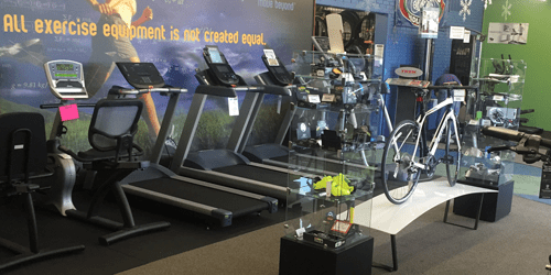 fitness equipment showroom