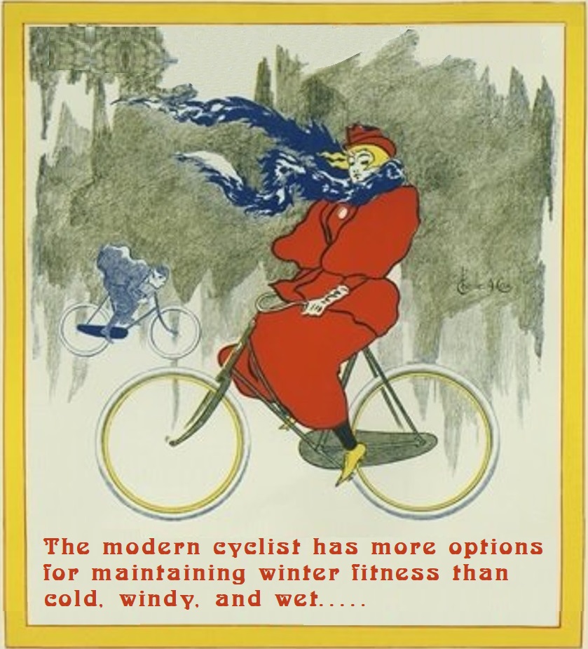 Riding the rollers to winter fitness.