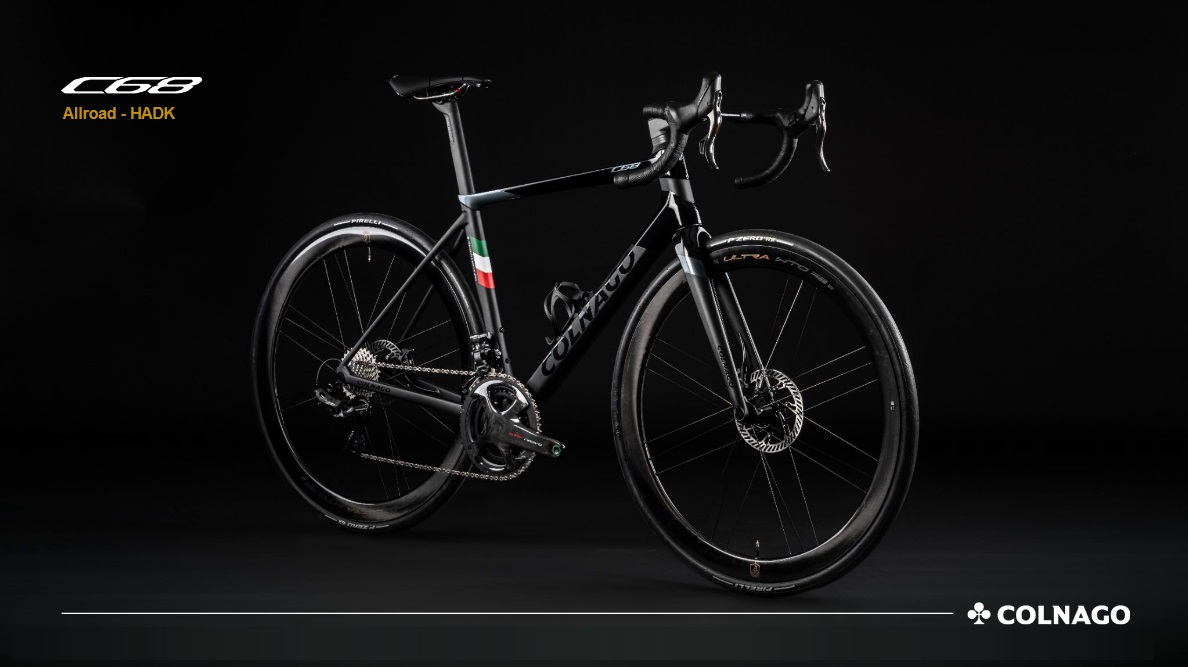 The new Colnago C68 Allroad in the HADK color