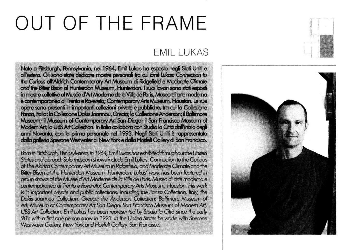 Emil Lukas Biography page 1
