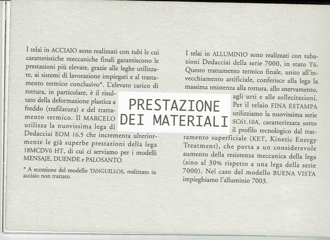 Page 13 of the Pegoretti 1999 catalog