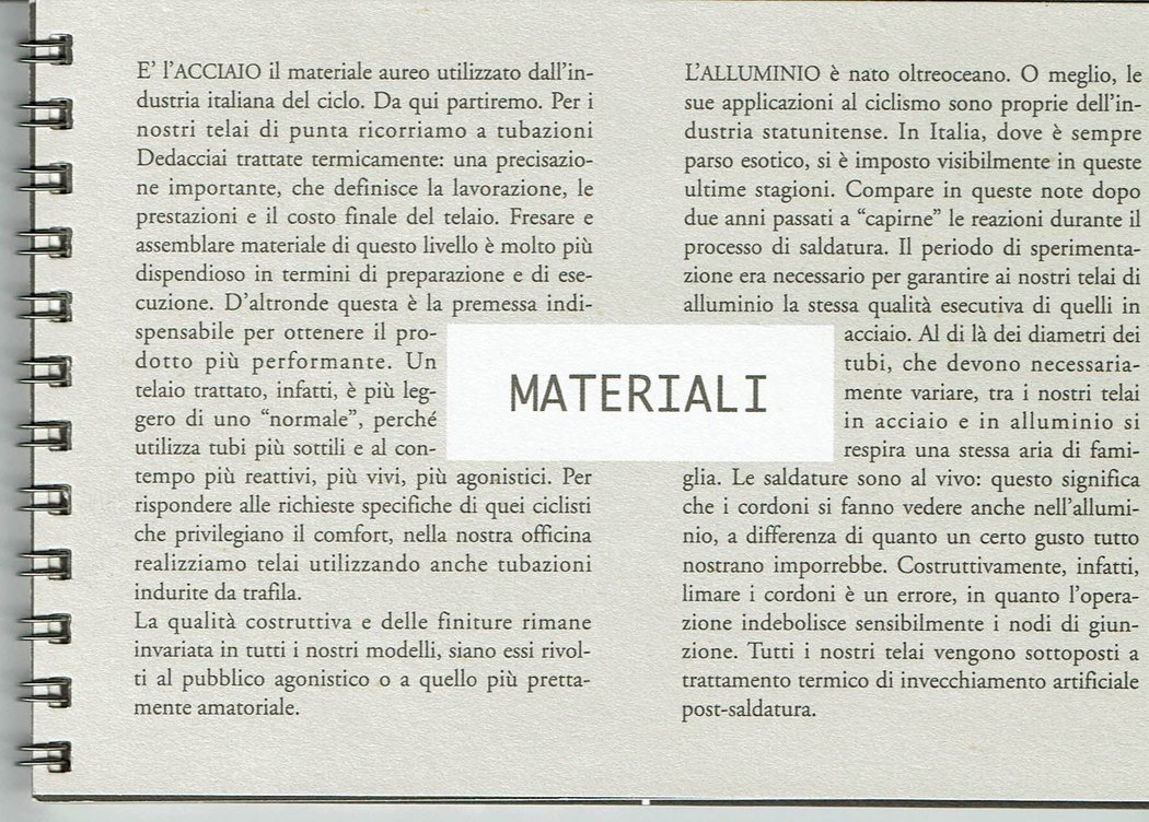Page 2 of the Pegoretti 1999 catalog