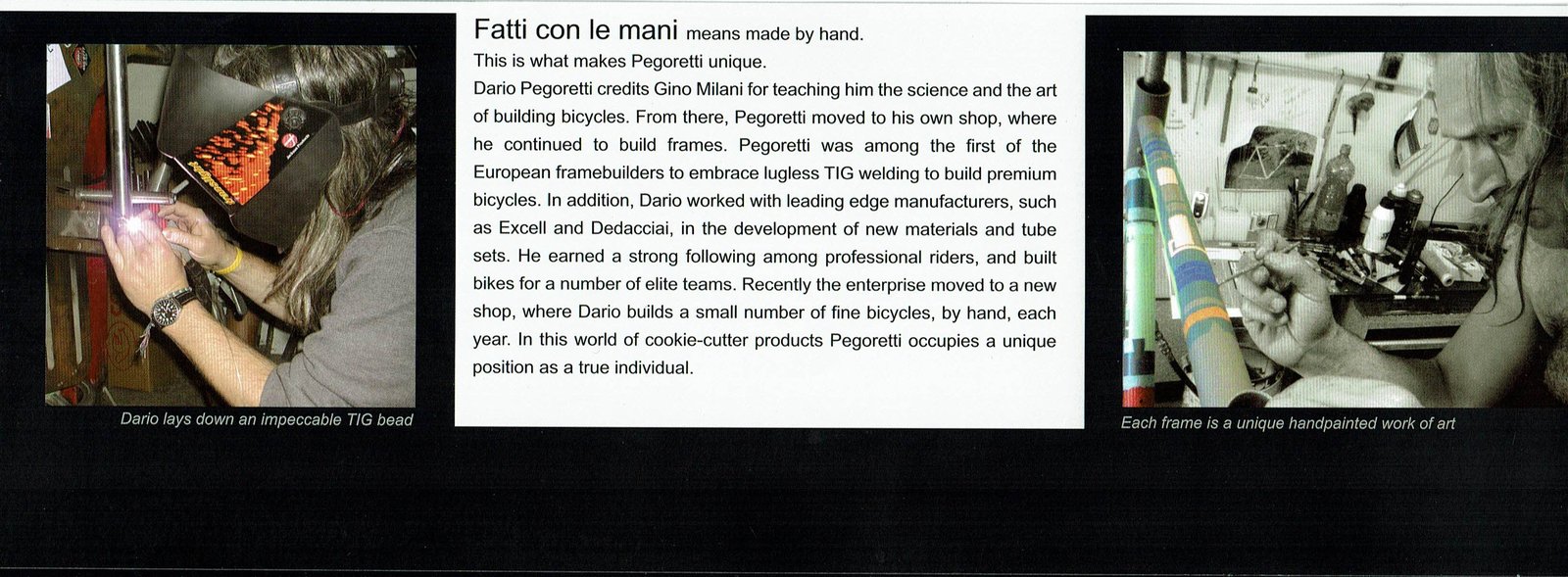 Page 3 of the Pegoretti 2006 catalog