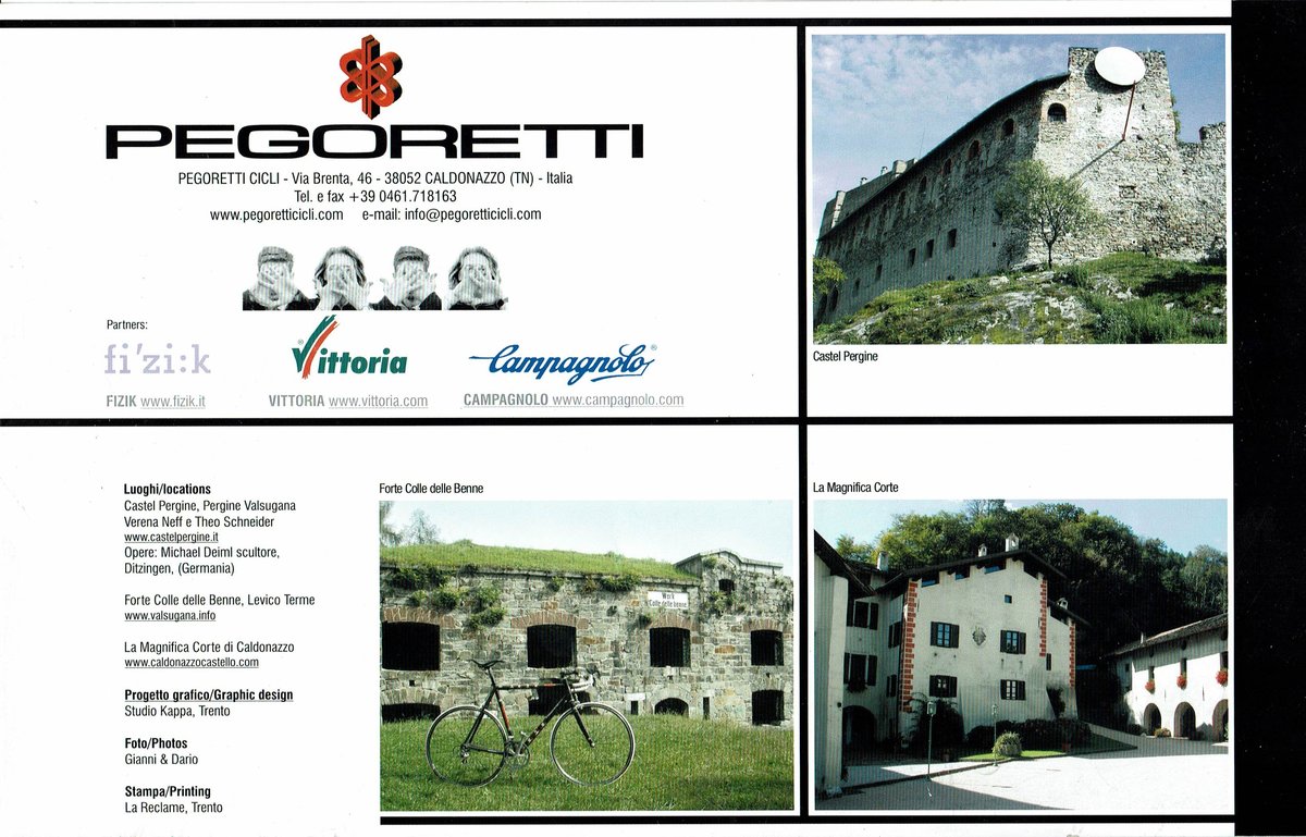 Back Cover from the 2002 Pegoretti catalog