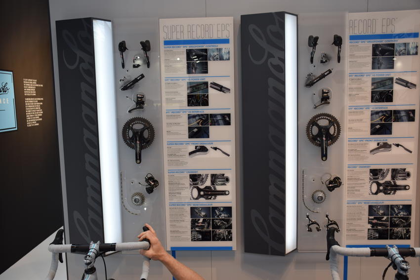 Right too the Campagnolo booth
