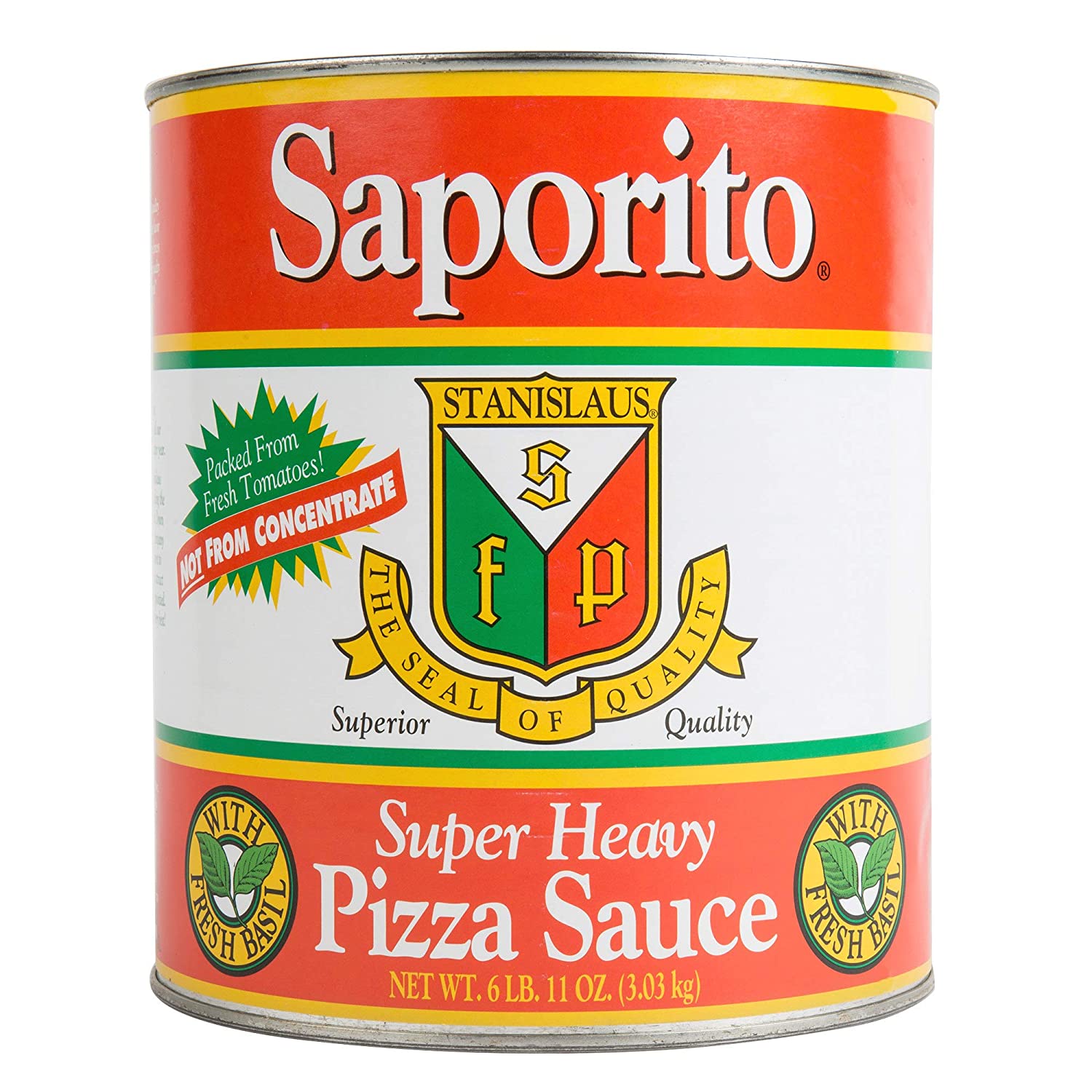 Saporito Super Heavy Pizza Sauce....Yum.