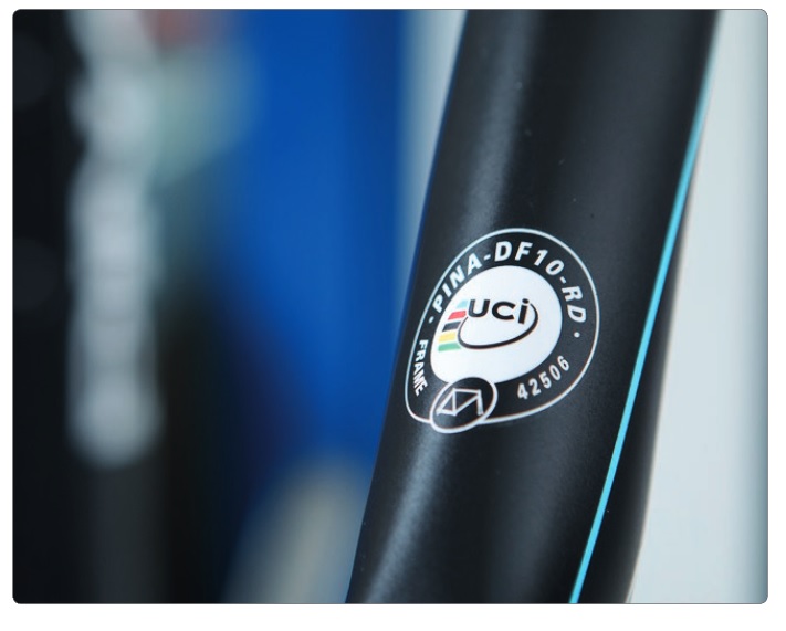 The Pinarello Dogma F10 is UCI approved.