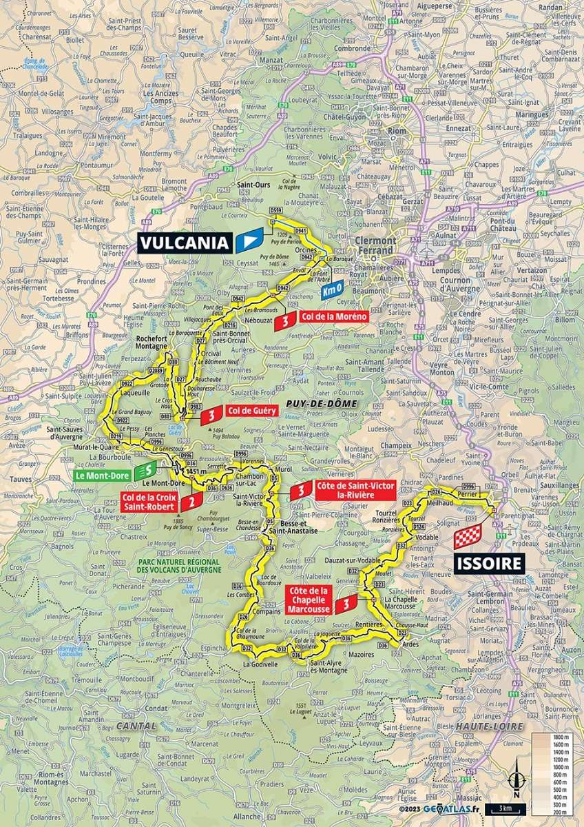 2023 Tour de France Stage 10 Map