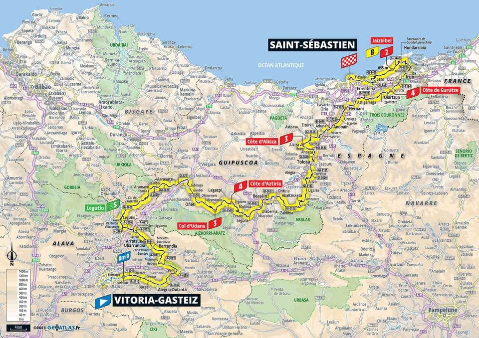 2023 Tour de France Stage 2 Map