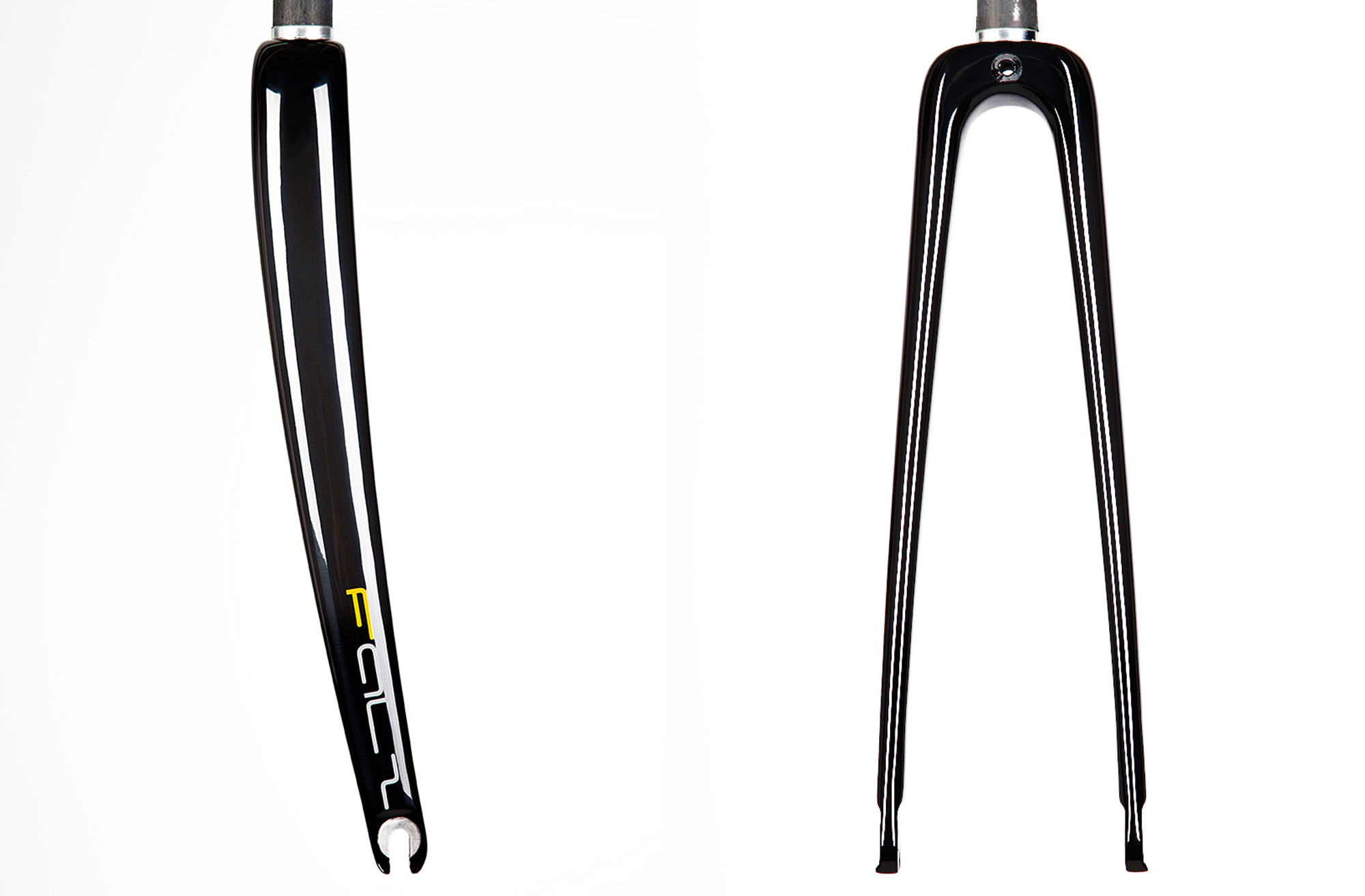 Pegoretti Falz fork, front and side