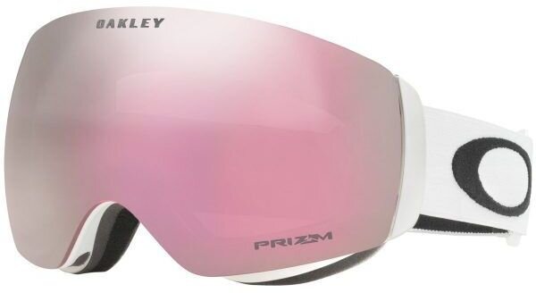 Oakley Flight Deck M Goggles - Matte White w/ Prizm Hi Pink Lens -  