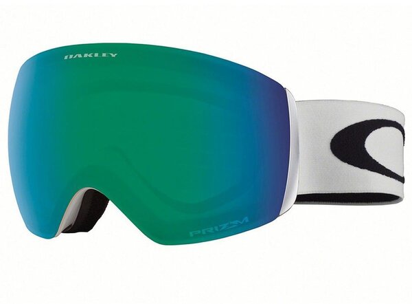 Oakley Flight Deck M Goggles - Matte White w/ Prizm Jade Iridium Lens 