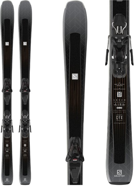 Salomon Aira 76 CF with L10 GW bindings women's skis