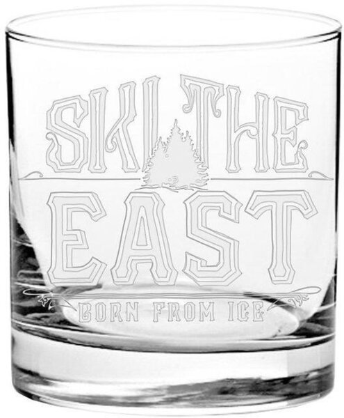 Ski the East Fireside Whiskey Glass