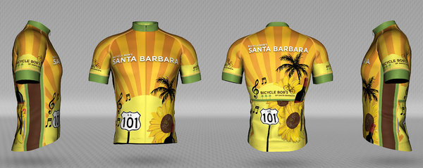 Bicycle Bob's Santa Barbara Sunburst Men's Jersey
