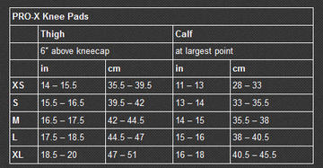 G Form Size Chart