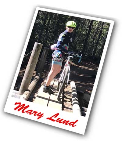 Mary Lund with her bike