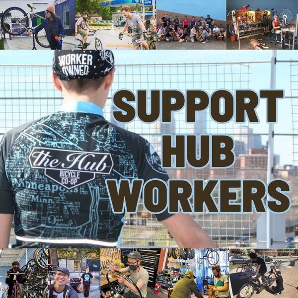 Hub Bike Co-op Donate to Support Hub Workers