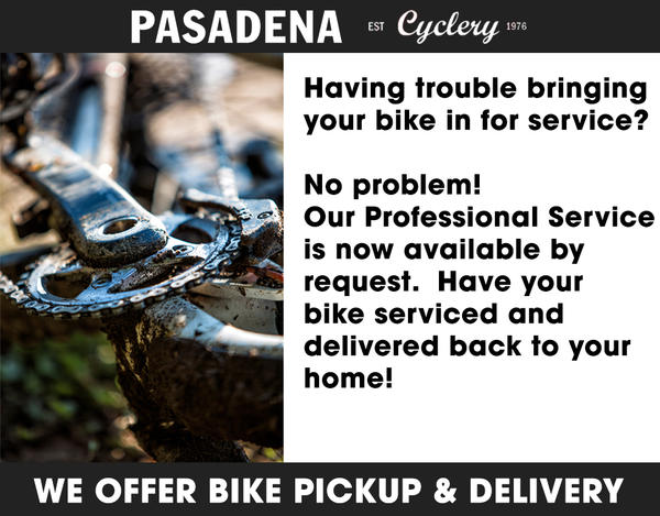 Pasadena Cyclery Bicycle Pickup and Delivery Service