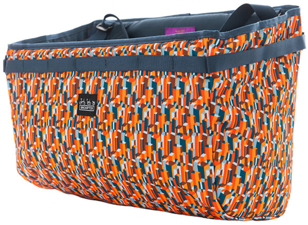 アクセサリー Brompton Basket Bag Liberty Orange Multi Brompton Brompton Borough Basket Liberty L Metropolis - Pasadena