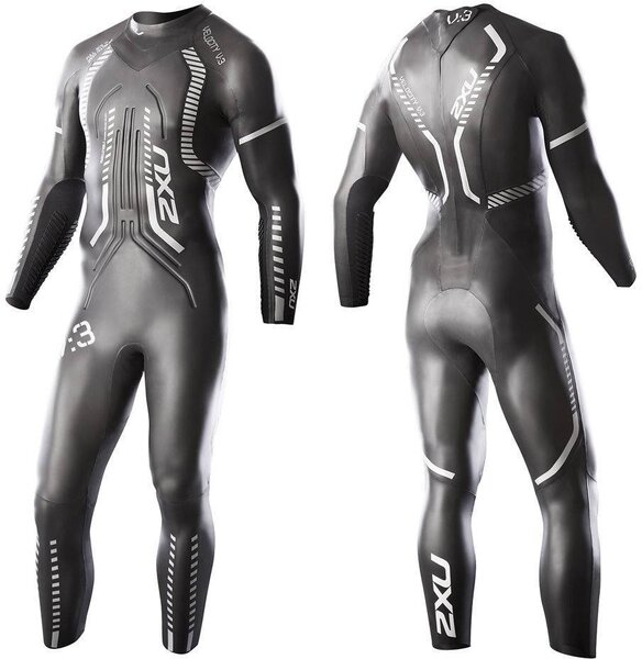 2XU V:3 Velocity Triathlon Wetsuit Color: Black/Silver