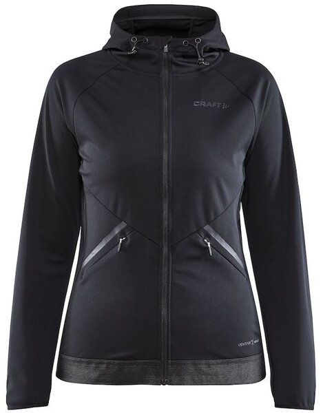 Craft Core Glide Hood Jacket - Women's Color: Black/Black