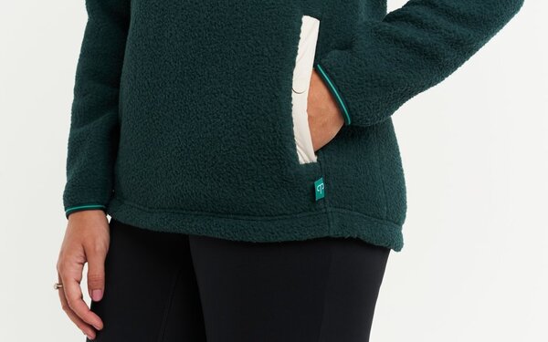 PEPPERMINT Cycling Co. Sherpas Pullover Sweater Forest Color: Forest