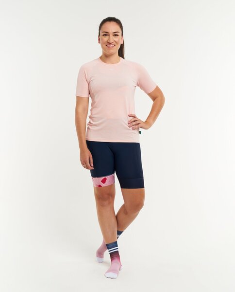 PEPPERMINT Cycling Co. Training Tee Pink Tea Color: Pink Tea Terazzo