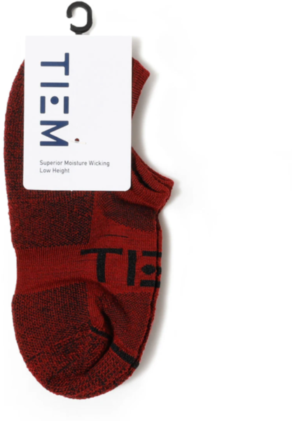 TIEM Low-Cut Socks - Merlot/Black 