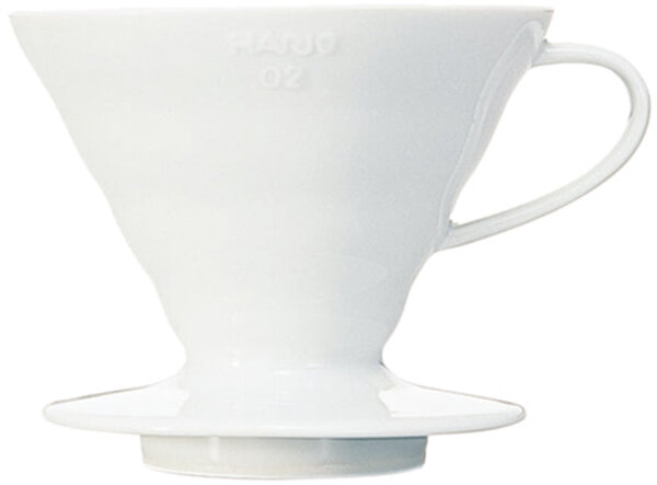 Hario V60-02 Dripper (Ceramic) Color: White