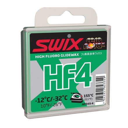 Swix HF4X Green Fluorinated Glide Wax, 40 g