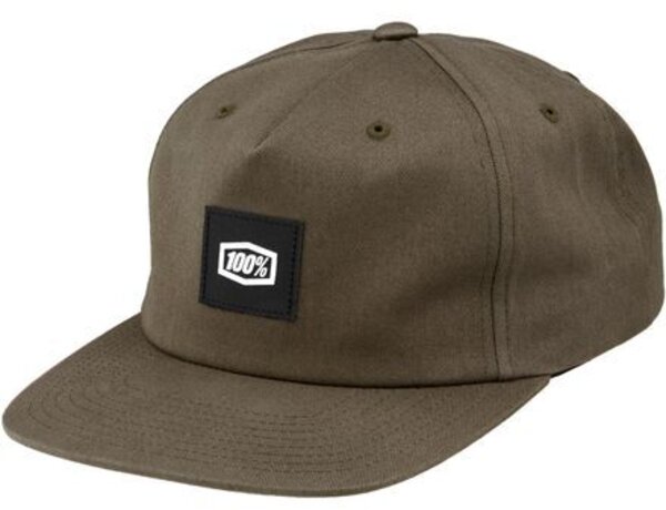 100% Lincoln Snapback Hat, Brindle, One Size
