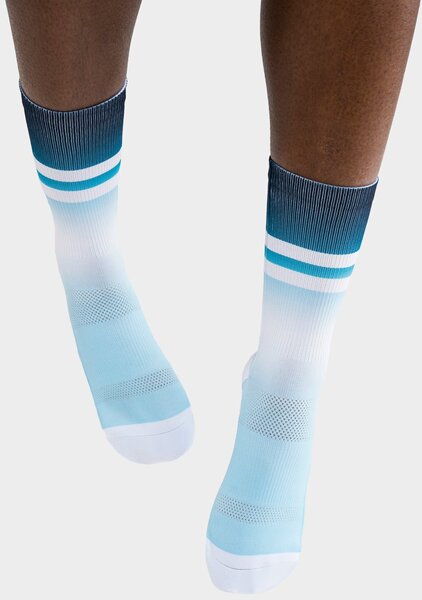 PEPPERMINT Cycling Co. Signature Stripes Ocean Socks