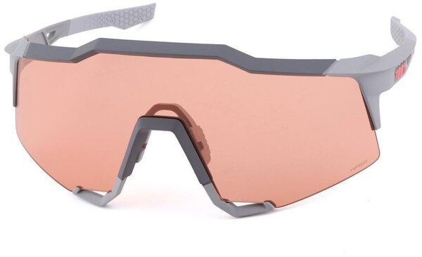 100% Speedcraft Soft Tact Stone Grey HiPER® Coral Lens + Smoke Lens Included