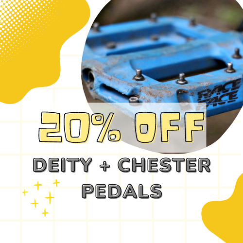 20% off Deity & Chester pedals