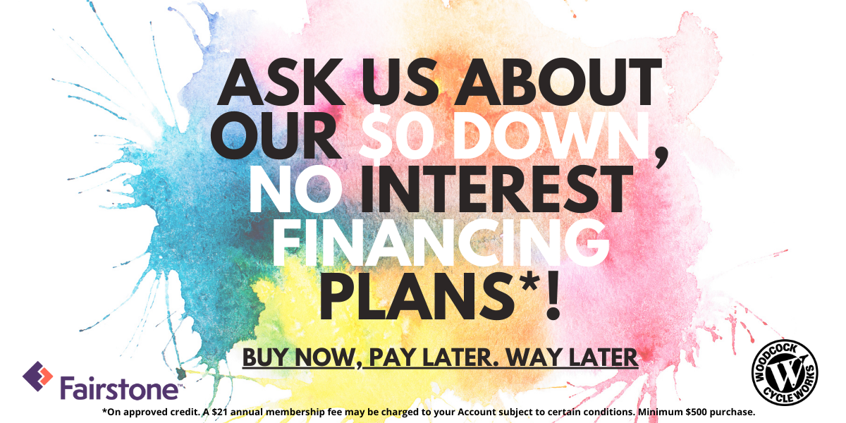Ask Us About Our $0 Down, No Interest Financing Plans*! Buy Now, Pay Later. Way Later Fairstone *On approved credit. A $21 annual membership fee may be charged to your account subject to certain conditions. Minimum $500 purchase.