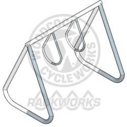 Woodcock Cycle Works Aluminum 2 Ring Bike Rack