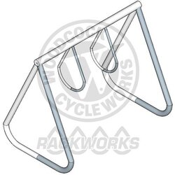 Woodcock Cycle Works Steel 2 Ring Bike Rack