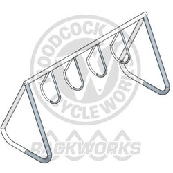 Woodcock Cycle Works Aluminum 4 Ring Bike Rack