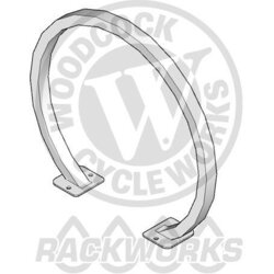 Woodcock Cycle Works Aluminum 2 Hoop Bike Rack