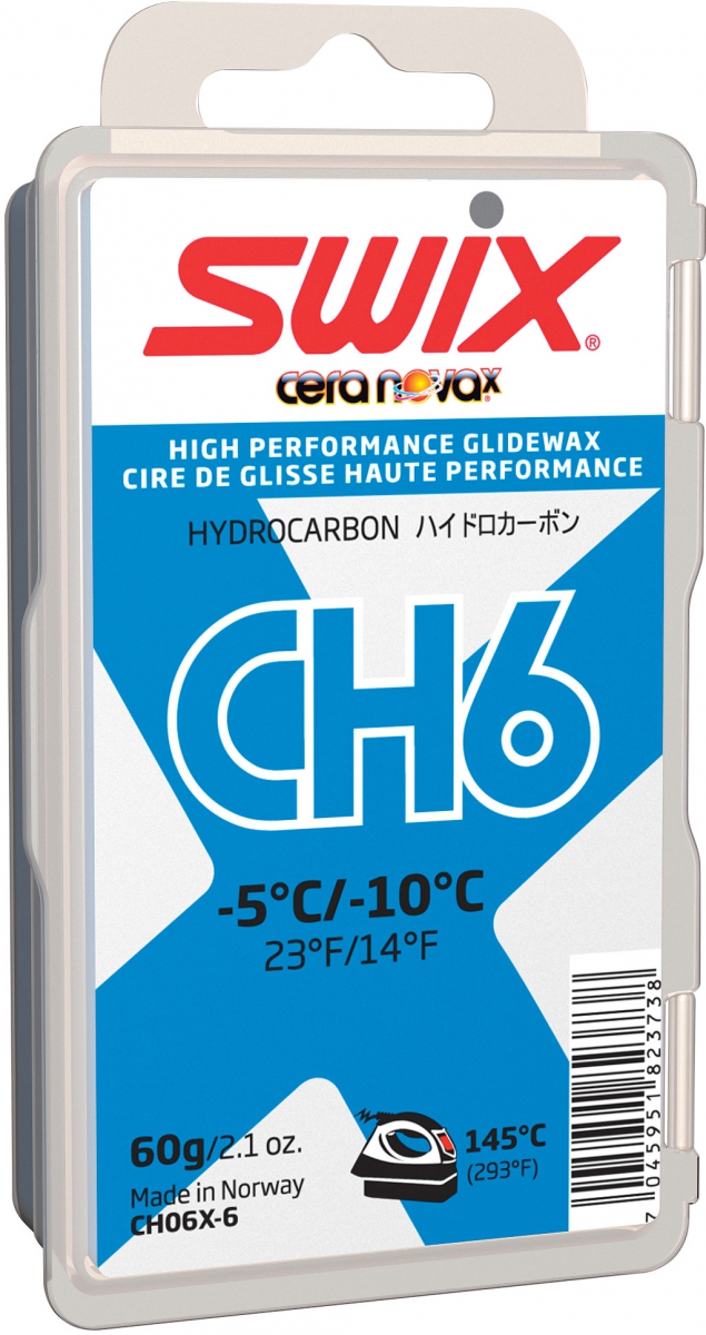 Swix CH6X Blue Hydrocarbon Wax, 60 g - Woodcock Cycle Works Winnipeg