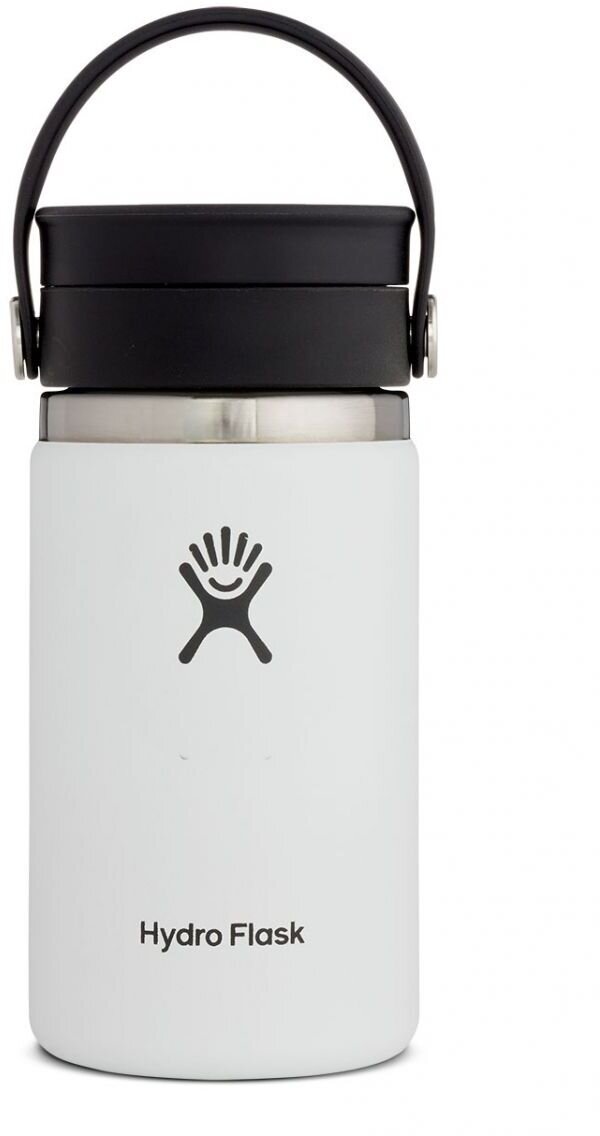 Hydro Flask 12oz Wide Mouth w/Flex Sip Lid White Woodcock Cycle