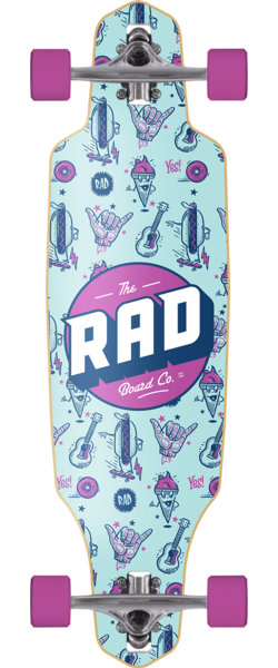 Rad Board Co. Drop Through Complete 9x36 Wallpaper Purple