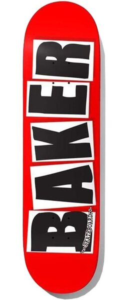 Baker Skateboards Brand Logo Deck 8.38 Red/Black