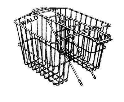 Wald 570 Rear Twin Bicycle Carrier Basket 
