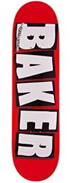 Baker Skateboards Brand Logo Deck 8.25 Red/White