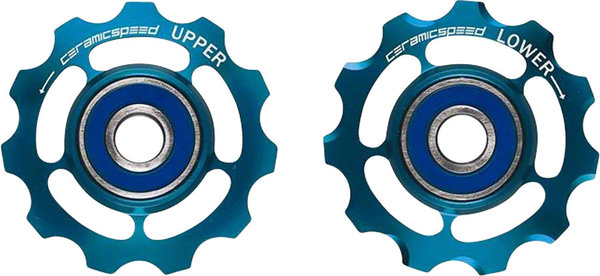 CeramicSpeed Pulley Wheels Coated, Alloy, Limited Edition Blue, SRAM