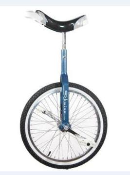 20" in & Out Door Chrome Unicycle in Blue Brand New 