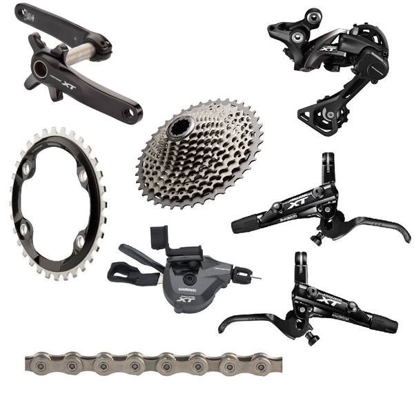 Shimano XT 8000 Boost 175mm Complete Groupset with Brakes